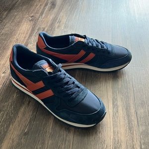 Men’s Daytona Chute Sneakers navy and orange size 10, brand new never worn